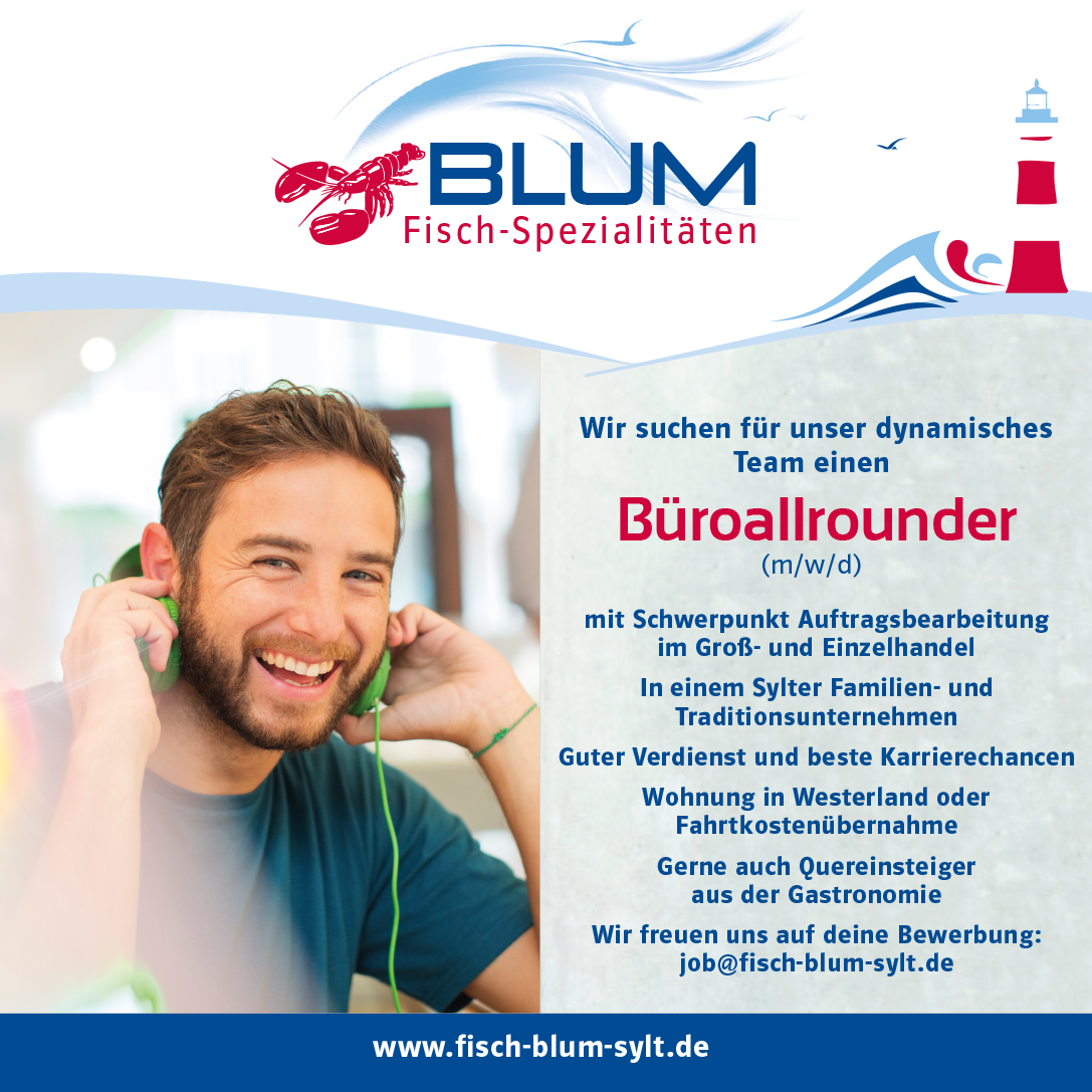 blum jobanzeige office